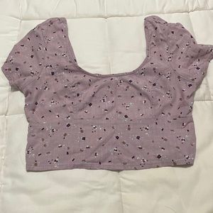 Flowered crop top